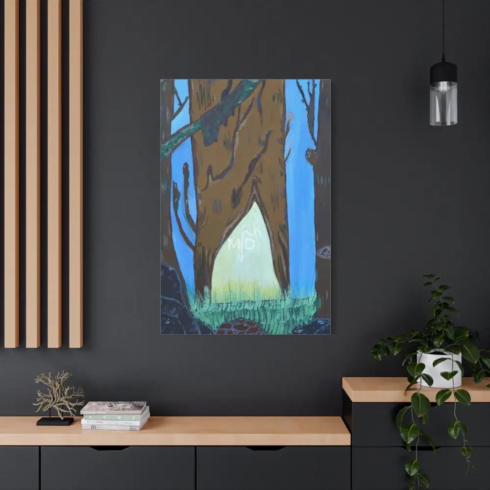 Here Lies The Woodsman Matte Canvas Canvas