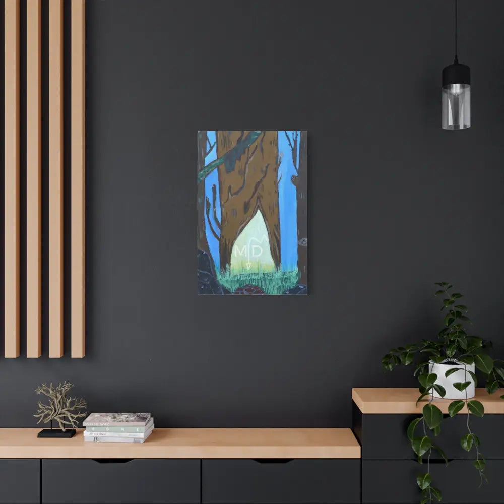 Here Lies The Woodsman Matte Canvas Canvas
