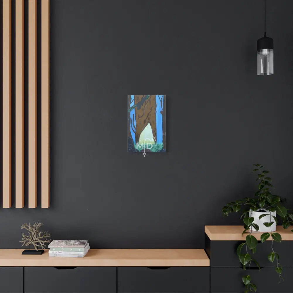Here Lies The Woodsman Matte Canvas Canvas