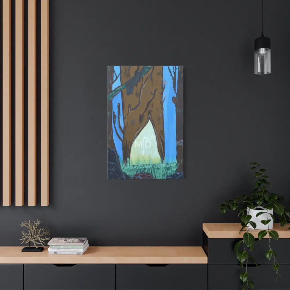 Here Lies The Woodsman Matte Canvas Canvas
