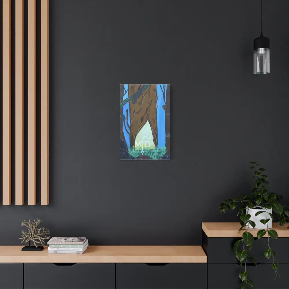 Here Lies The Woodsman Matte Canvas Canvas