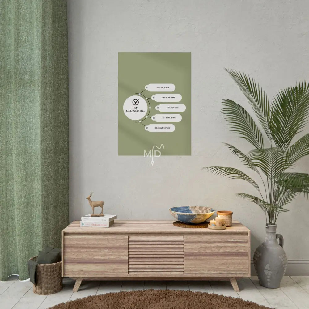 I Am Allowed To (2) Poster 23.4’’ x 33.1’’ (Vertical) / Matte Poster
