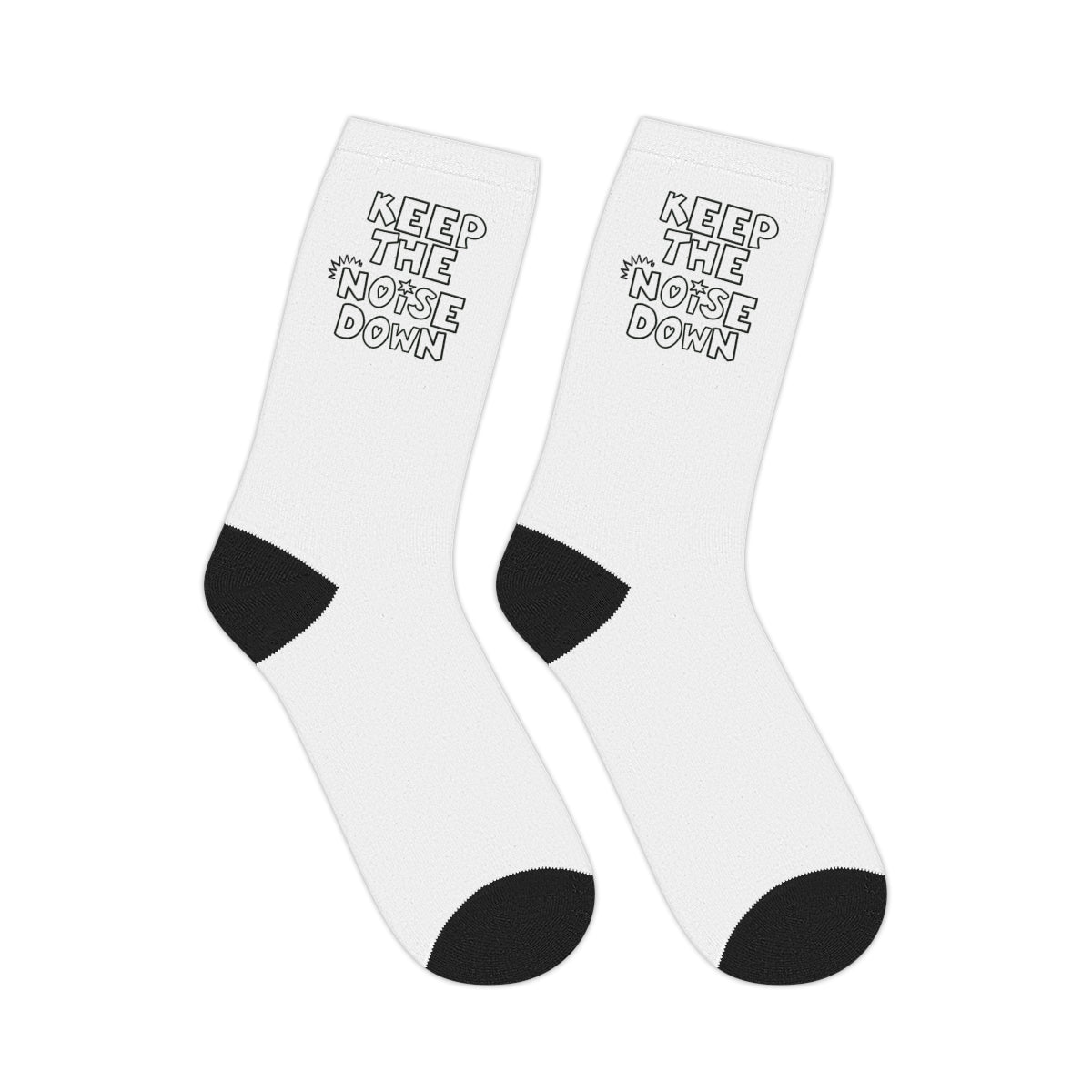 Keep The Noise Down Mid-length Socks