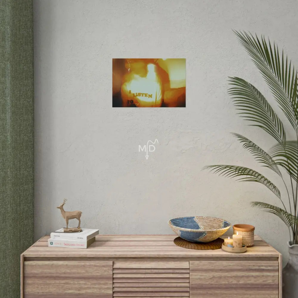 Listen Poster 18″ x 12″ (Horizontal) / Matte Poster