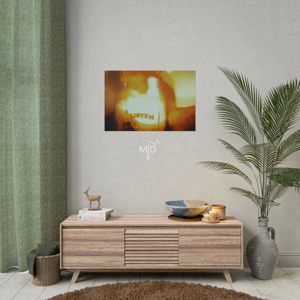 Listen Poster 30″ x 20″ (Horizontal) / Matte Poster