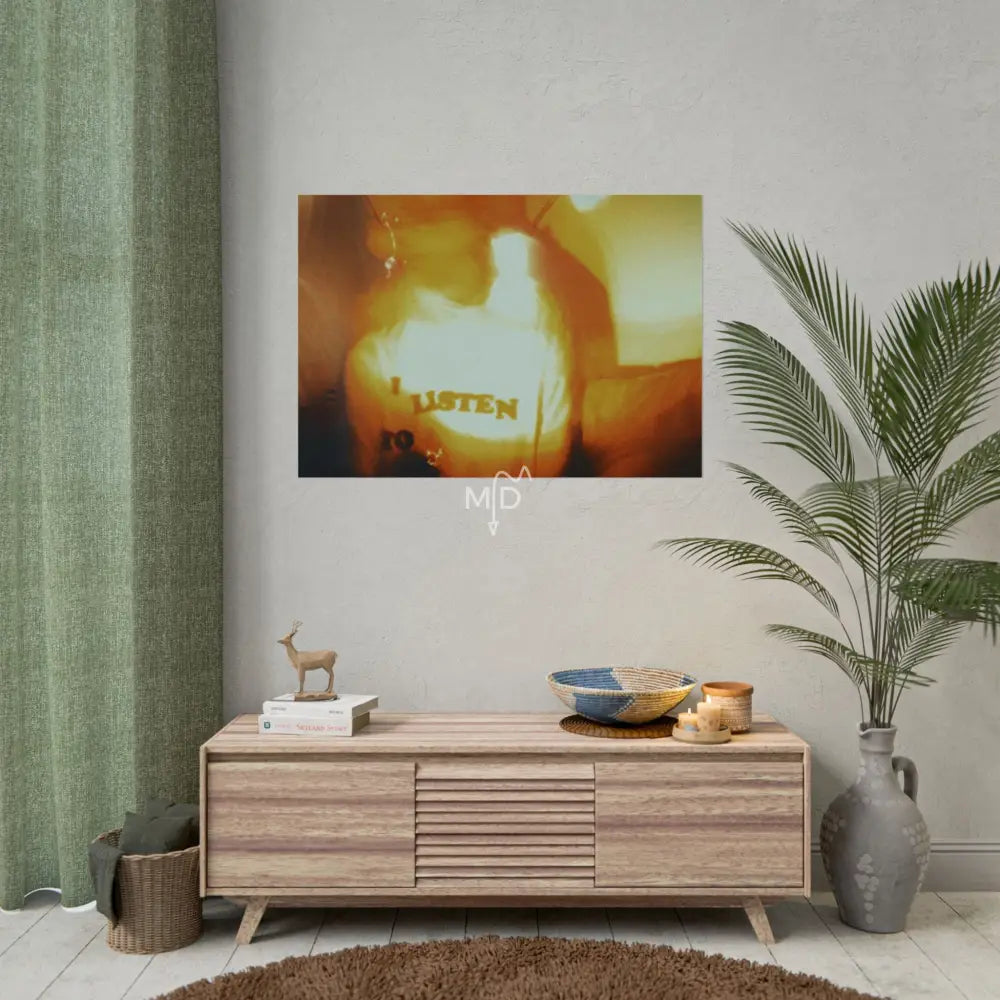 Listen Poster 40’’ x 28’’ (Horizontal) / Matte Poster