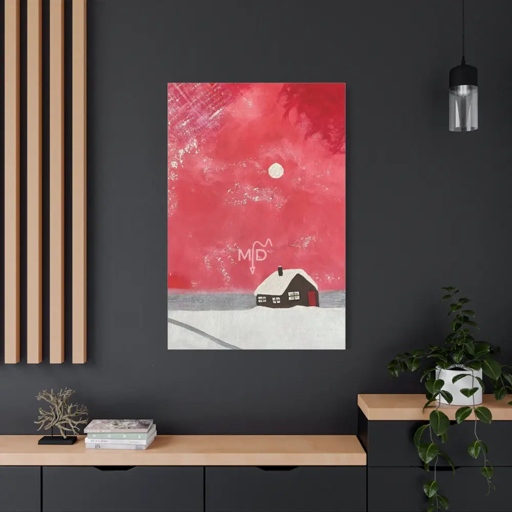 No one’s Home All Christmas Matte Canvas Canvas