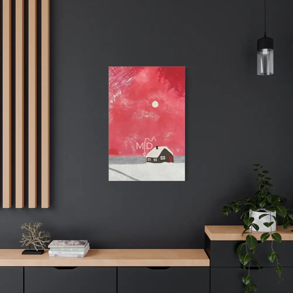 No one’s Home All Christmas Matte Canvas Canvas
