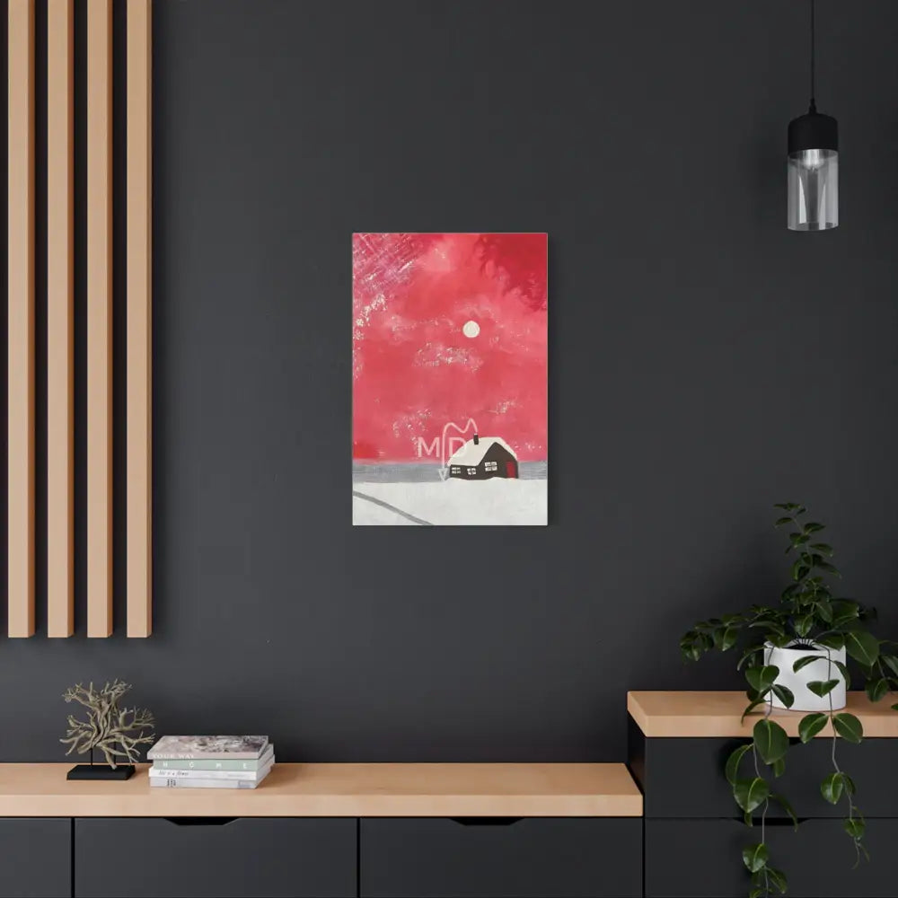 No one’s Home All Christmas Matte Canvas Canvas