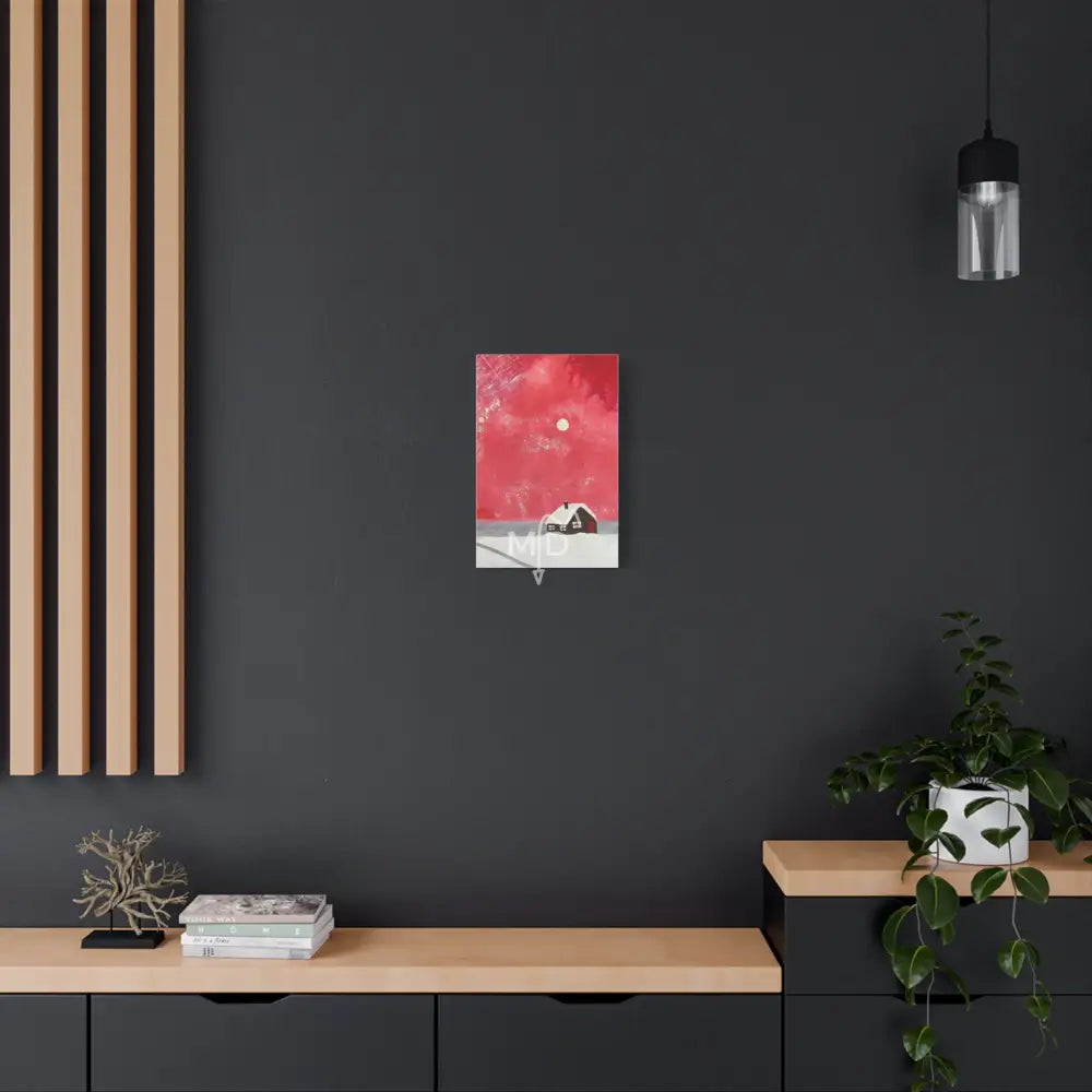 No one’s Home All Christmas Matte Canvas Canvas