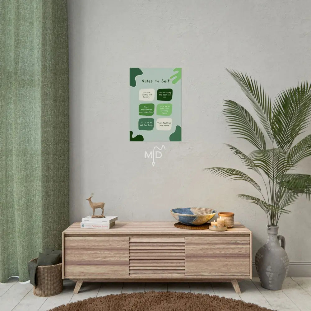 Notes To Self Poster 16.5’’ x 23.4’’ (Vertical) / Matte Poster