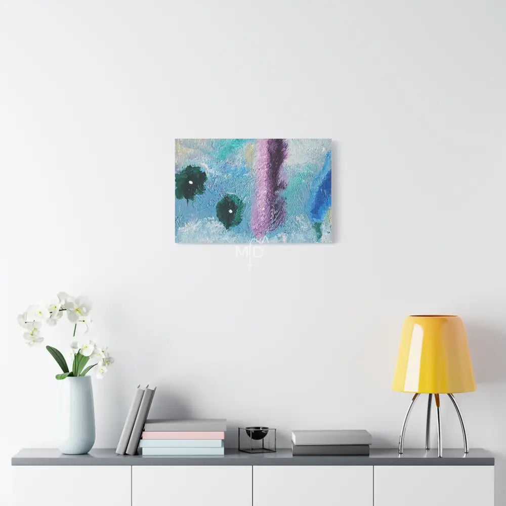 Petri Dish With An Accent Matte Canvas Canvas