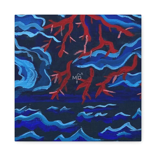 Red Scared Matte Canvas 12″ x 12″ / 1.25’’ Canvas