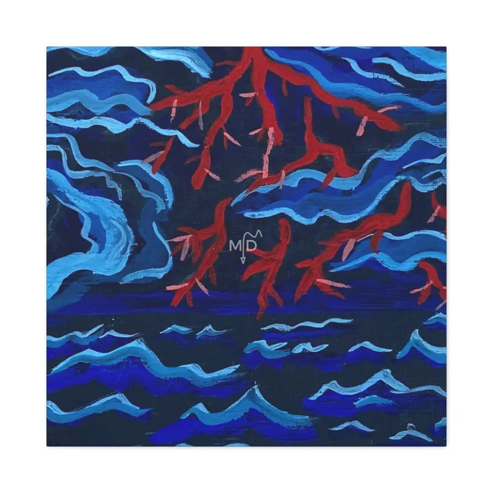 Red Scared Matte Canvas 30″ x 30″ / 1.25’’ Canvas