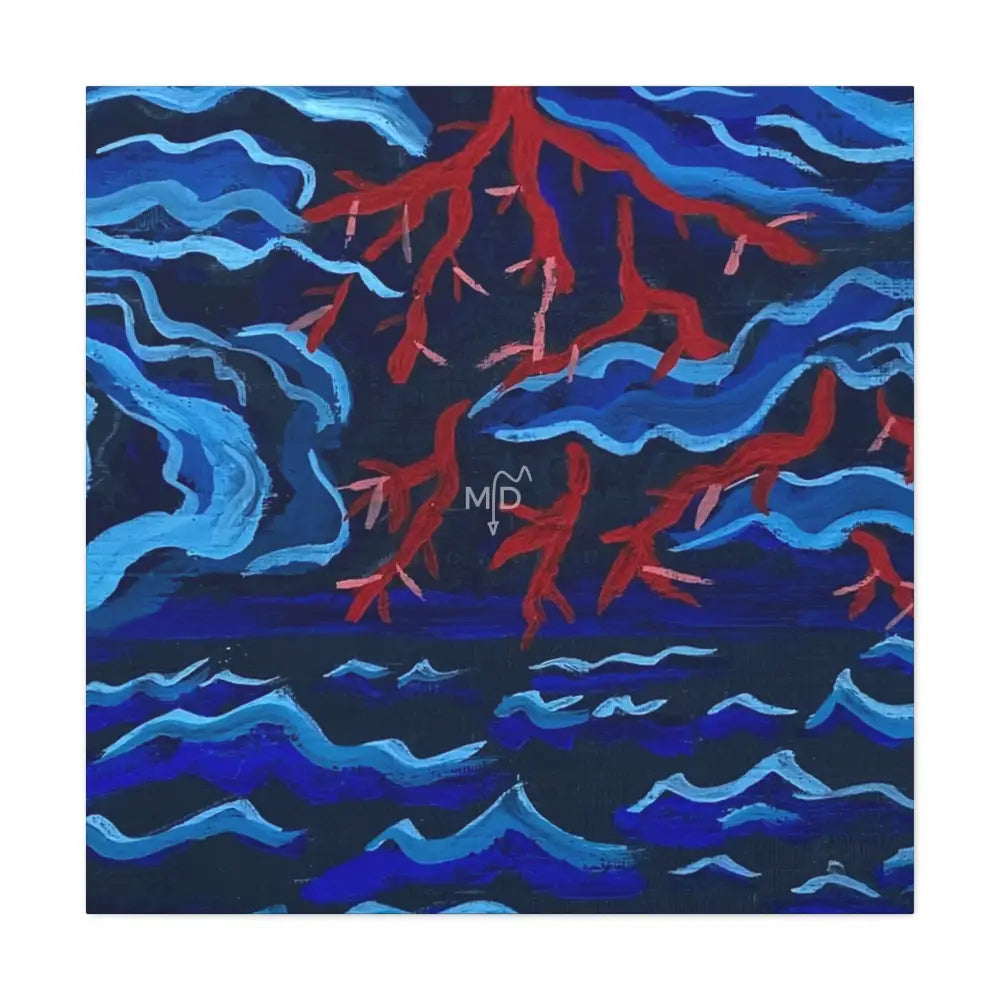 Red Scared Matte Canvas 36’’ x 36’’ / 1.25’’ Canvas