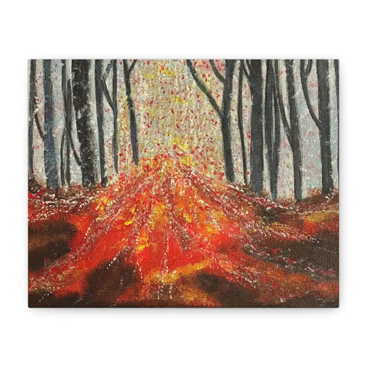 Red TV Matte Canvas 10’’ x 8’’ (Horizontal) / 1.25’’ Canvas