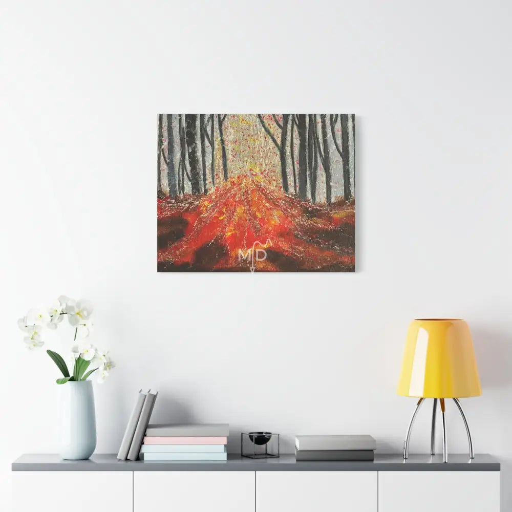 Red TV Matte Canvas Canvas