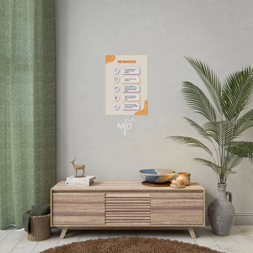 Reminders Poster 16.5’’ x 23.4’’ (Vertical) / Matte Poster
