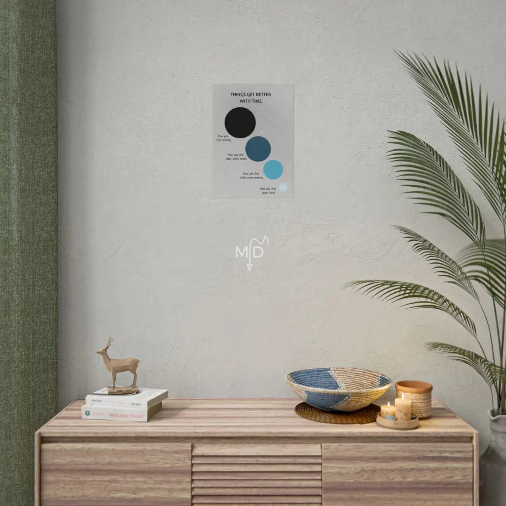 Things Get Better With Time Poster 11.7’’ x 16.5’’ (Vertical) / Matte Poster