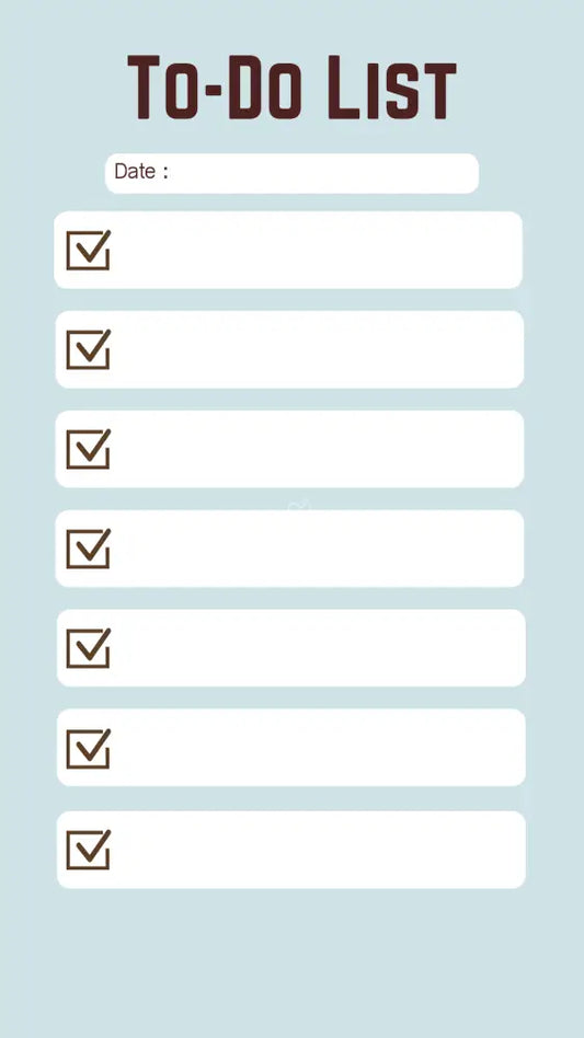 To Do List Blank Poster Poster