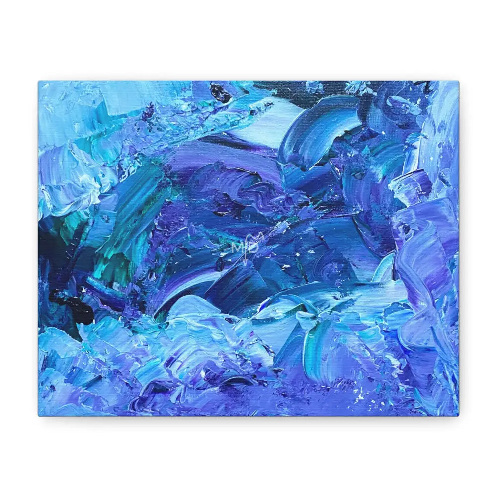 Waves Of Sapphire Matte Canvas 10’’ x 8’’ (Horizontal) / 1.25’’ Canvas