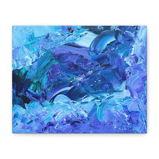 Waves Of Sapphire Matte Canvas 10’’ x 8’’ (Horizontal) / 1.25’’ Canvas