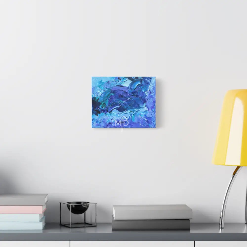 Waves Of Sapphire Matte Canvas Canvas