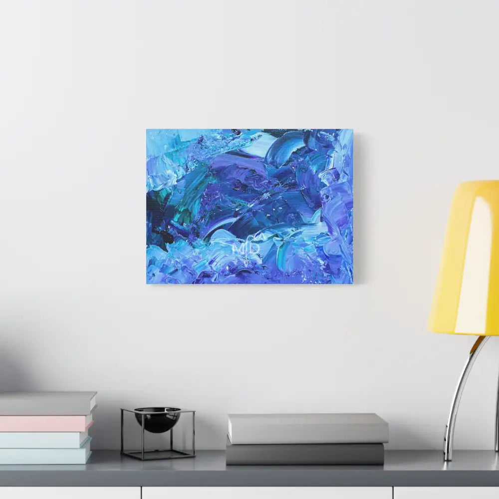 Waves Of Sapphire Matte Canvas Canvas