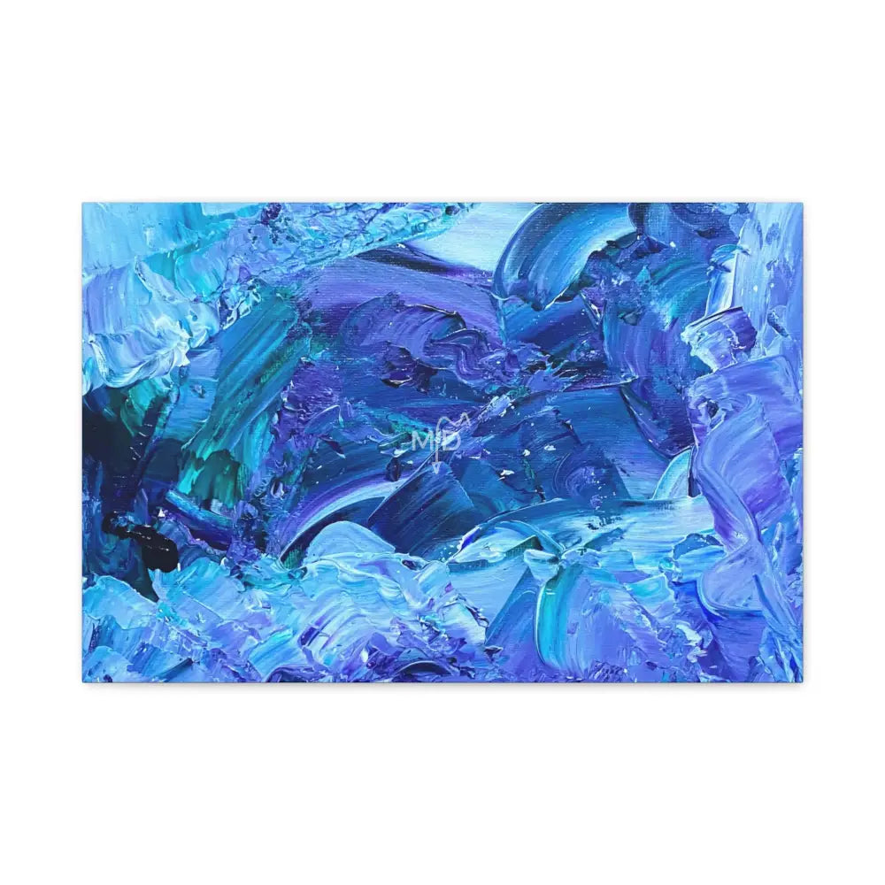 Waves Of Sapphire Matte Canvas 24″ x 16″ (Horizontal) / 1.25’’ Canvas