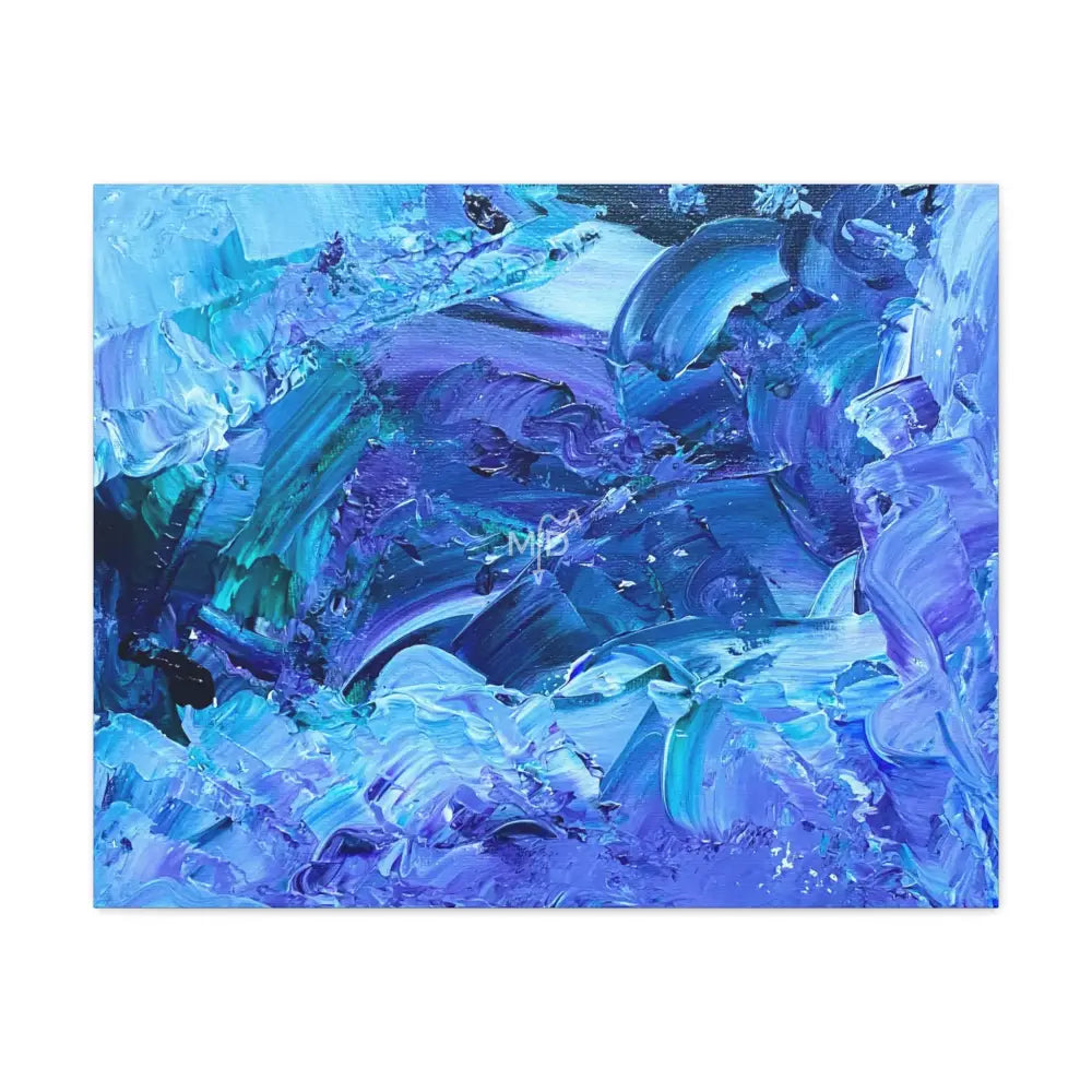 Waves Of Sapphire Matte Canvas 30’’ x 24’’ (Horizontal) / 1.25’’ Canvas
