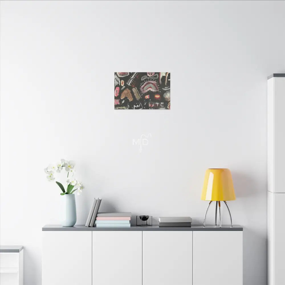 We Used To Be Plastic And Fantastic And Maybe Bombastic Matte Canvas Canvas