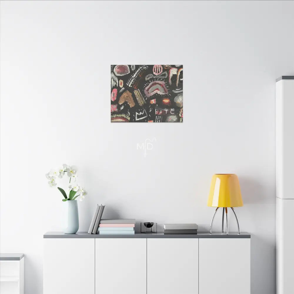 We Used To Be Plastic And Fantastic And Maybe Bombastic Matte Canvas Canvas